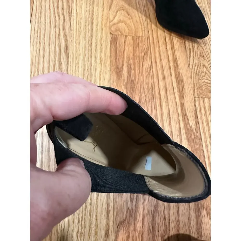 Christian Louboutin Black Suede Ankle Boots - Picture 9 of 16